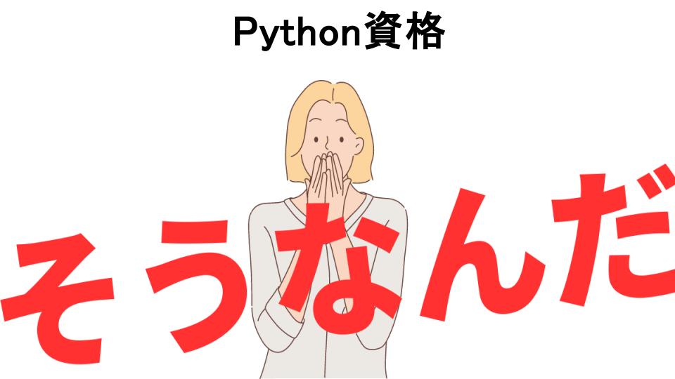 意味ないと思う人におすすめ！Python資格の代わり